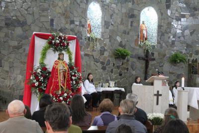 Missa de Ação de Graças em louvor ao Bom Jesus em Campo Mendes foi presidida pelo Padre Paulo 